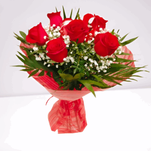 Ramo 6 rosas rojas
