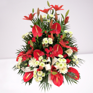 Centro variado con anturium