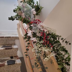 Detalle escalera en flor